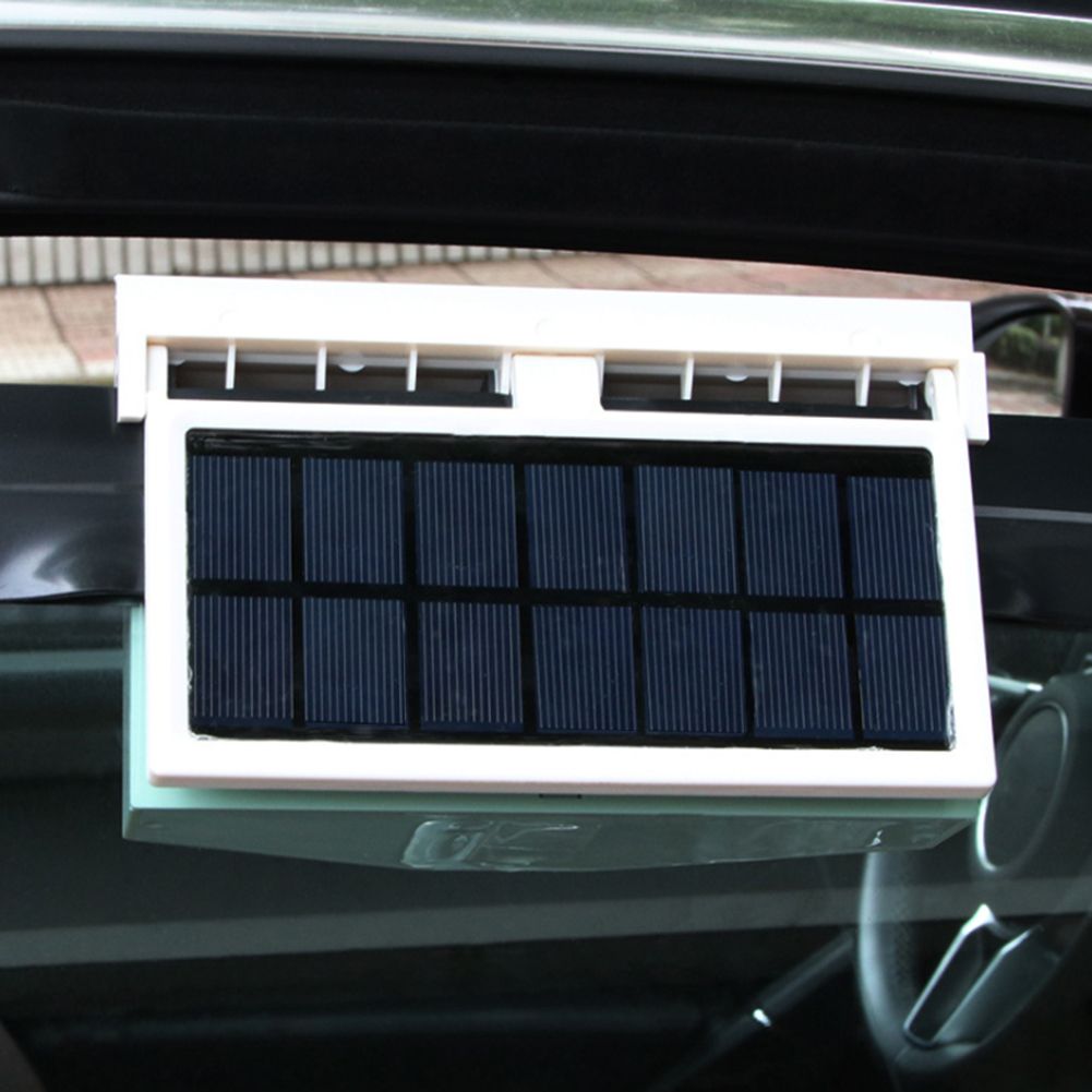 Wholesale Solar Powered Car Interior Cooling Fan Automotive Dual Air