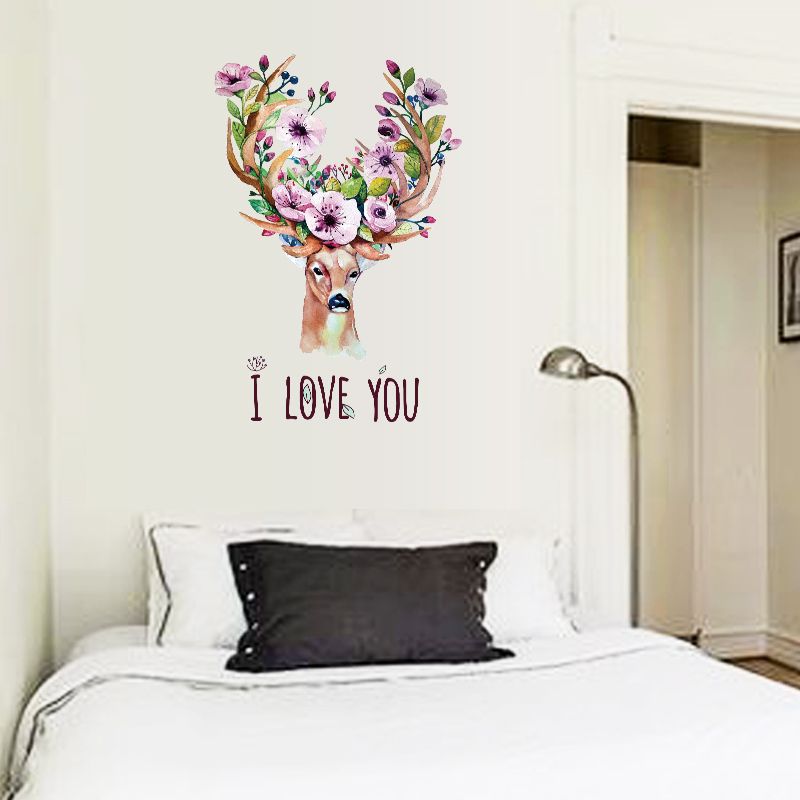 Acquista 2017 wall sticker hot personalizzati 3d cervi del vinile di ... Wall stickers personalizzati