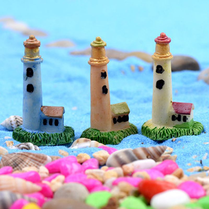 Lighthouse Statues Figurines Resin Crafts Fairy Garden Miniatures Lighthouse Statues Figurines Resin Crafts Fairy Garden Miniatures Succulent Bonsai Tools Terrarium Toys Micro Landscape Jardin Gnomes Staues