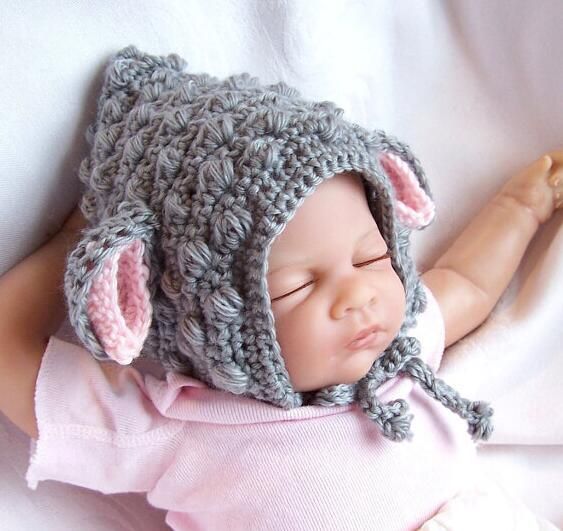 Sombrero para niños y niñas,Gorra lisa para recién nacidos 