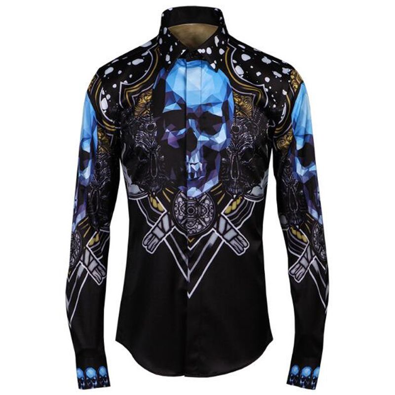 skull shirt men's