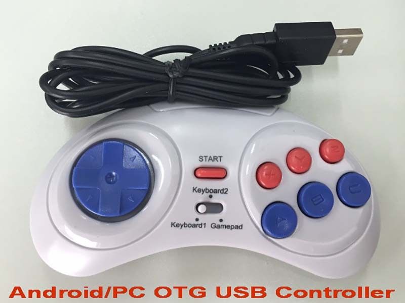 USB Wired 6 Button Gamepad Game Controller 16 Remote Controller Bit For