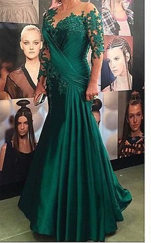 vestido verde esmeralda mae da noiva