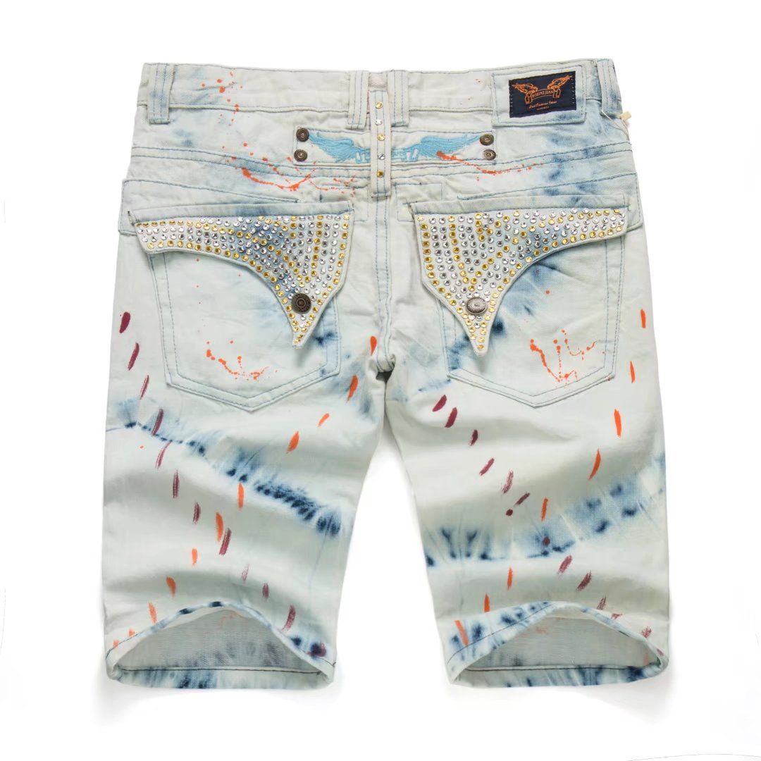 2020 2017 New Famous Brand Robin Short Jeans Men Tide Summer Designer ...