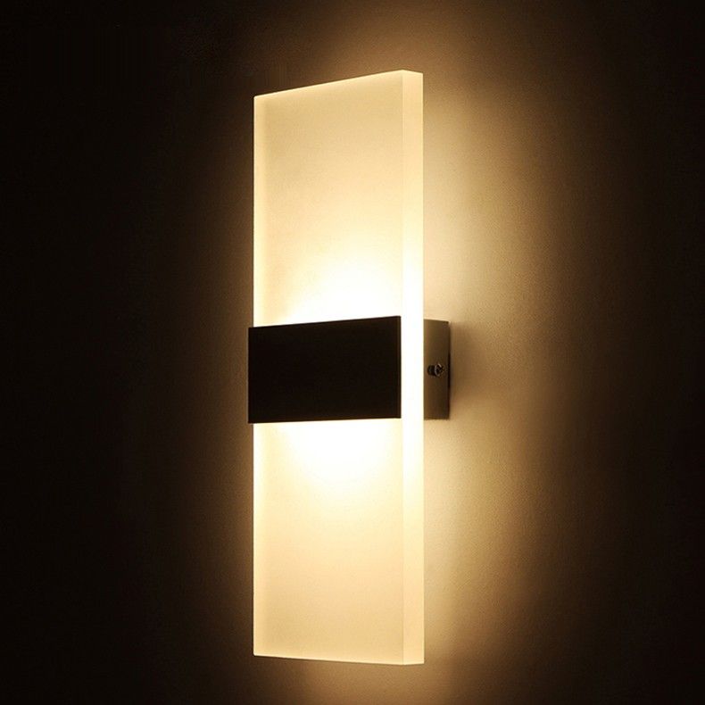 2018 Sconce Acrylic 6w Led Wall Lamp Bedroom Bedside Stairwell 2018 Sconce Acrylic 6w Led Wall Lamp Bedroom Bedside Stairwell Aisle Light Modern Balcony Corridor Lamparas Cold Warm White From Hmcled