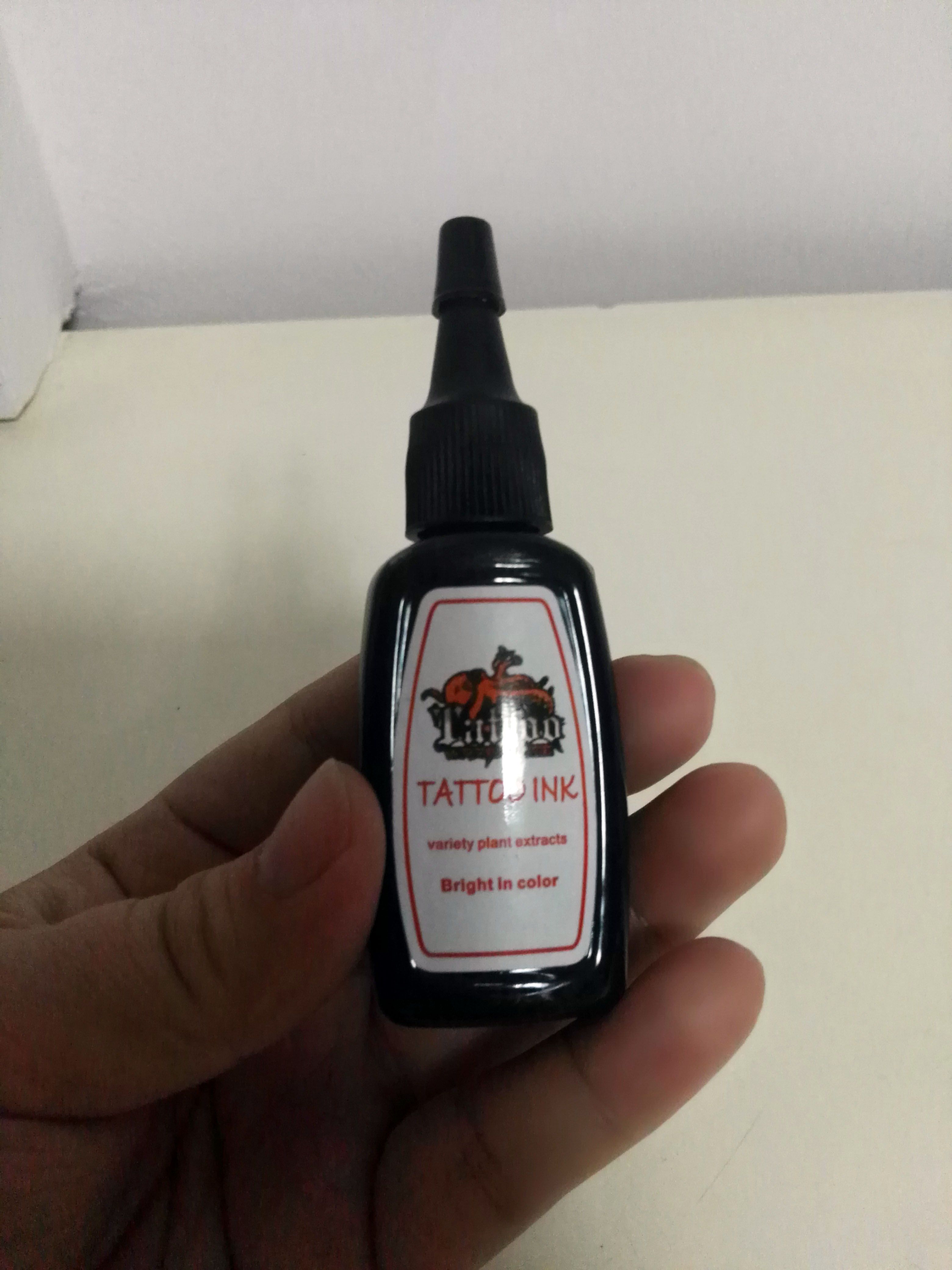 1 Bottle Top Blackish Black Tattoo Ink Pigment 15ml 1/2 Oz Kit Supply