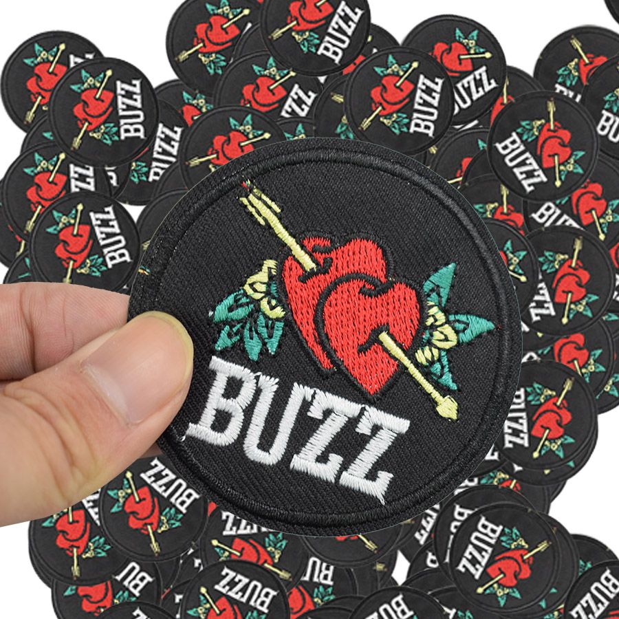 2020 BUZZ Patches For Clothing Iron Fashion Embroidery Patch For Cloth