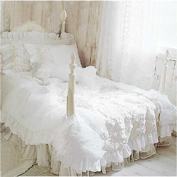 Whole Hot Romantic White Lace Rose Bedding Set Princess Duvet Whole Hot Romantic White Lace Rose Bedding Set Princess Duvet Cover Sets For Wedding Luxury Bedroom Textile Comforter Unique