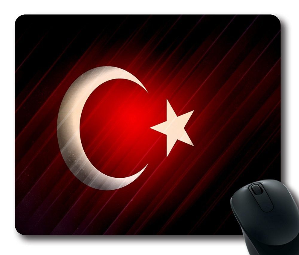 turkey atat iexcl sect 1rk flags red customized mousepad oblong
