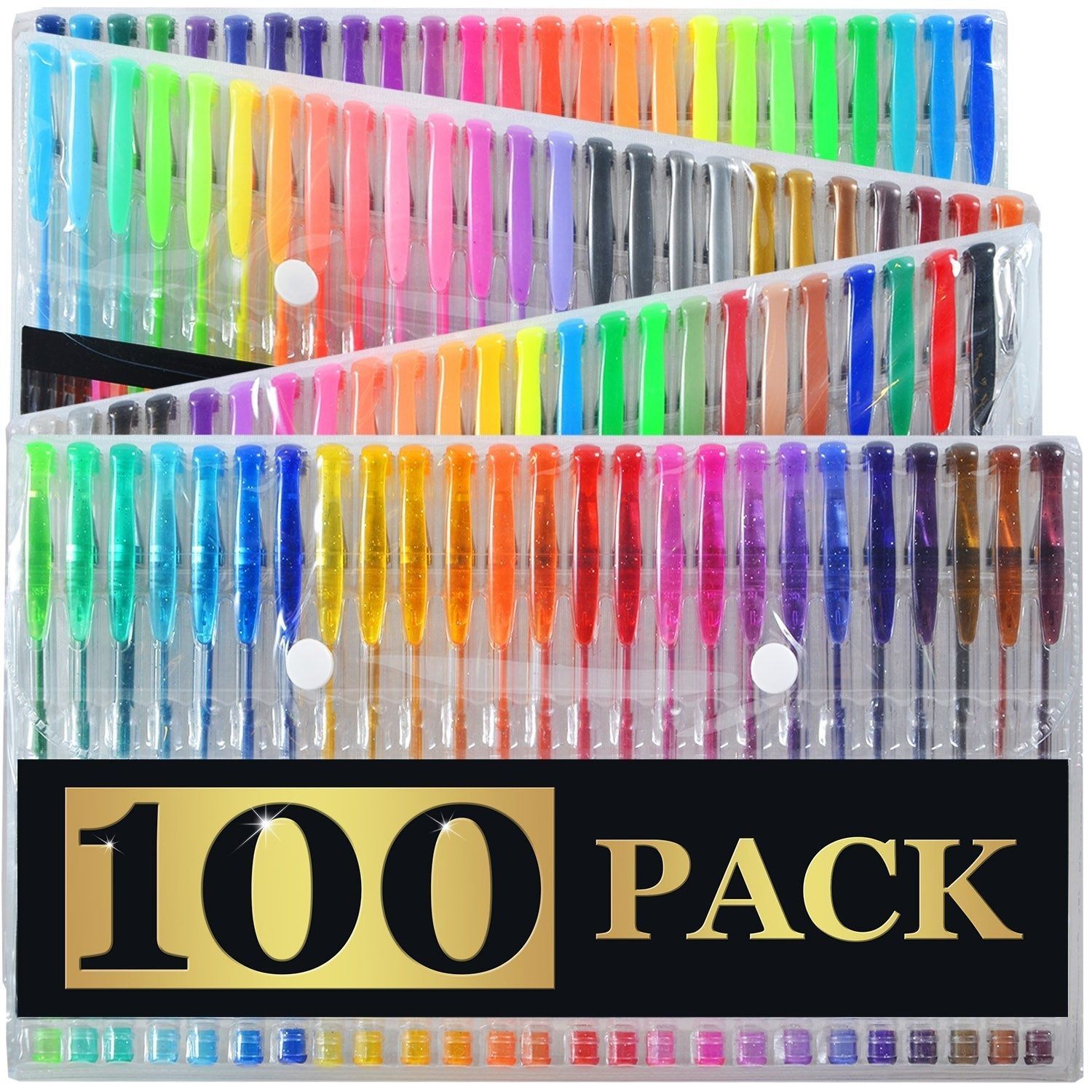 2018 100 Gel Pens Refills With Case Extra Large Set Great For Adult ... 2018 100 Gel Pens Refills With Case Extra Large Set Great For Adult ...
