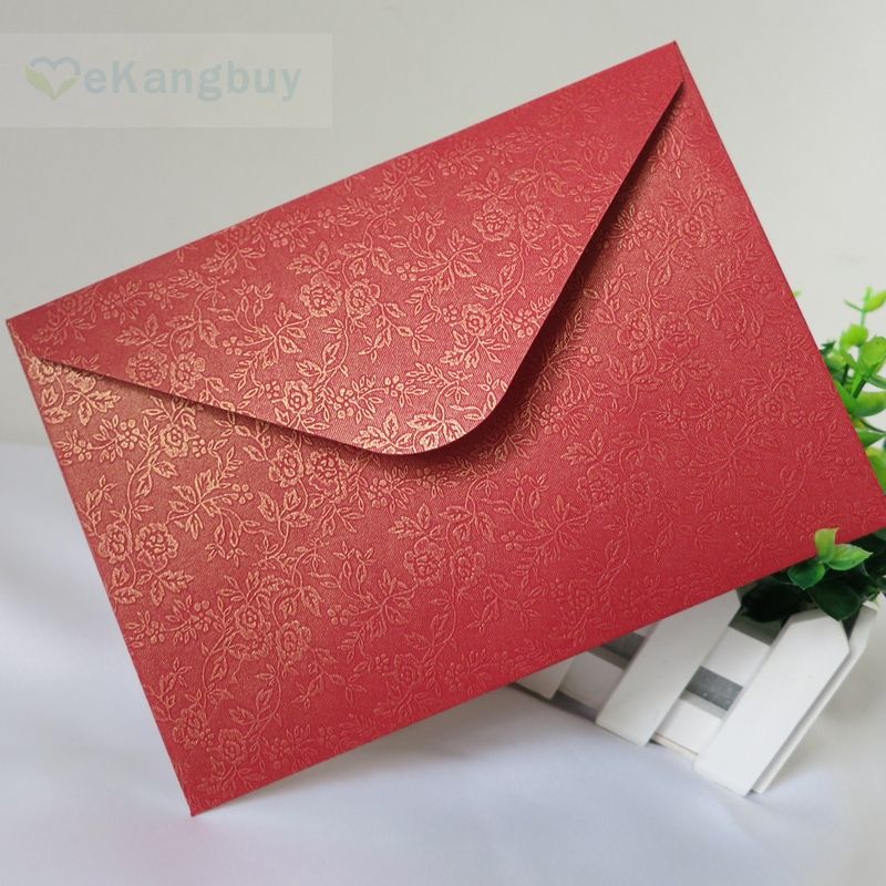 floral red envelope wedding invitation envelopes red gift envelopes