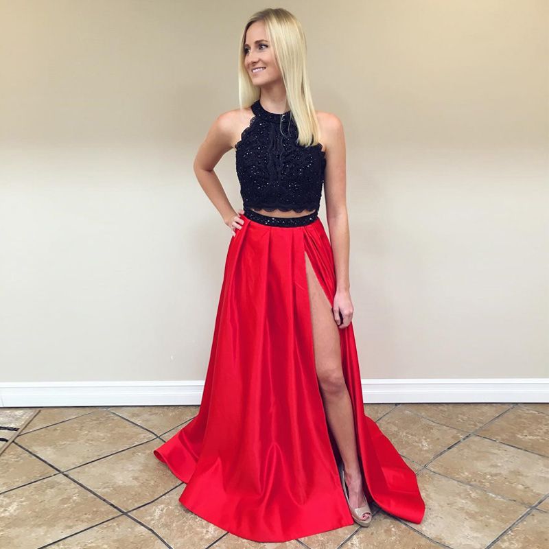 Red and Black Prom Dresses