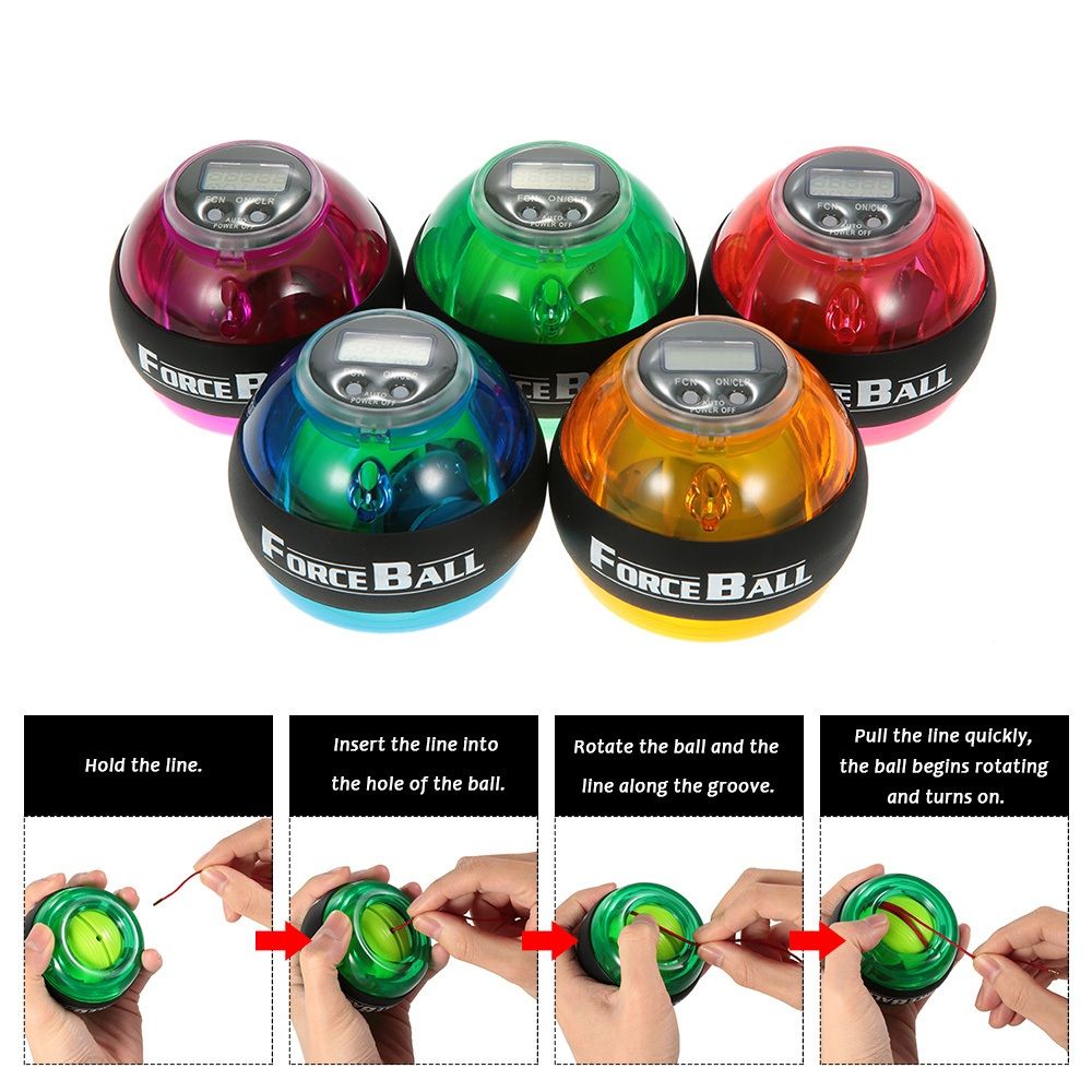 2020 12000 RPMS Gyroscope PowerBall Gyro Power Ball Wrist Arm Exercise
