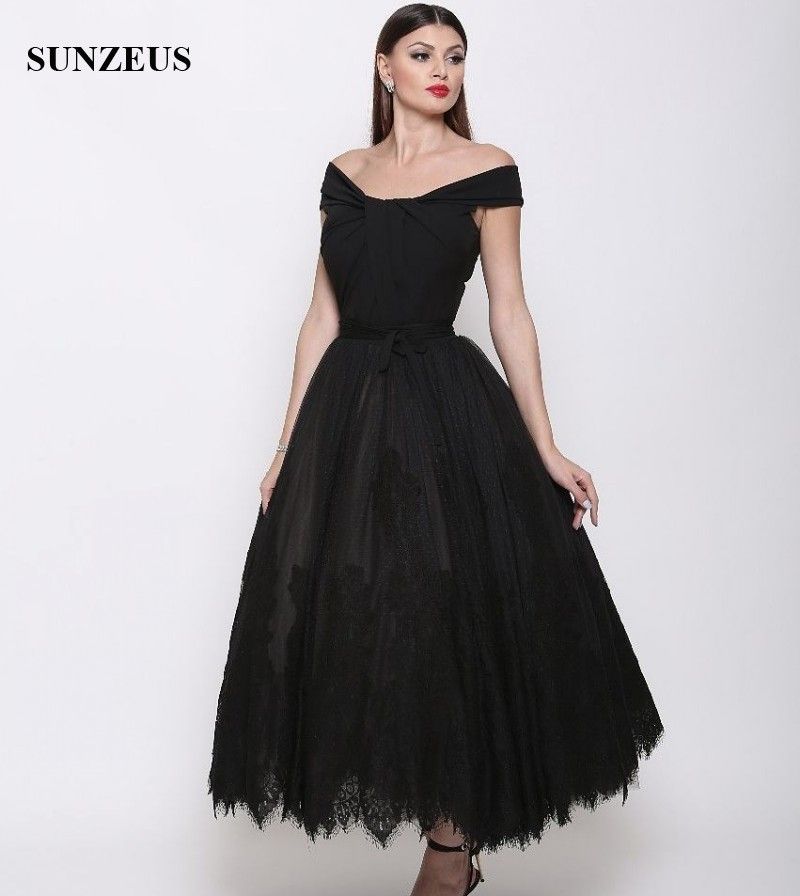 Compre Vestidos De Noche Estilo A Con Hombros Descubiertos Hasta El Tobillo  Vestidos De Fiesta Formal Con Vestidos Elegantes De Tul Blanco A 143,91 €  Del Sunzeusdress | Es.Dhgate.Com