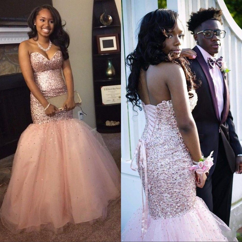 black and pink prom