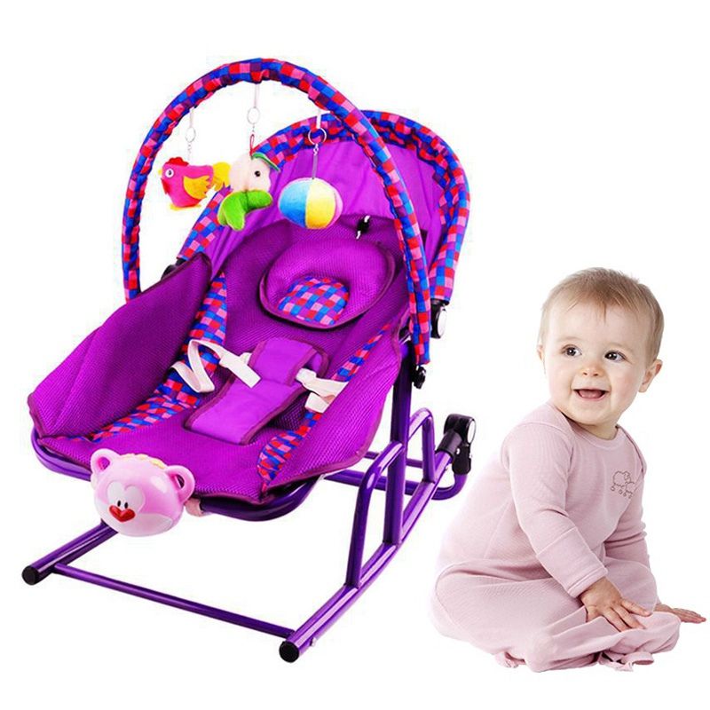 2020 Fashion Baby Rocker Music Vibrating Rocking Chair Toddler