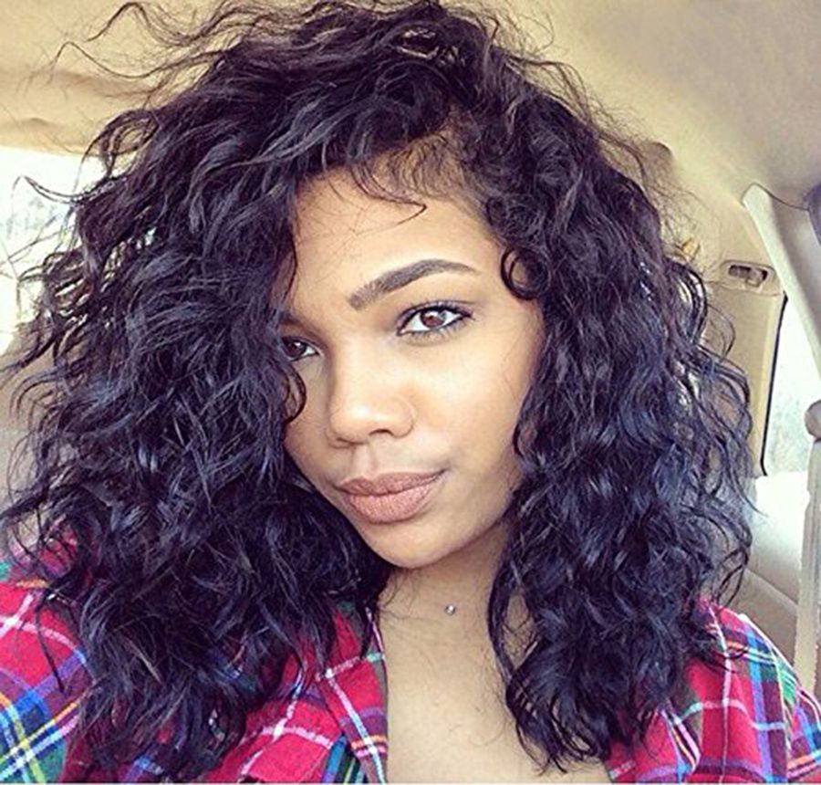 Berimy 150 Density Short Bob Wig Wet Curly Loose Brazilian Full