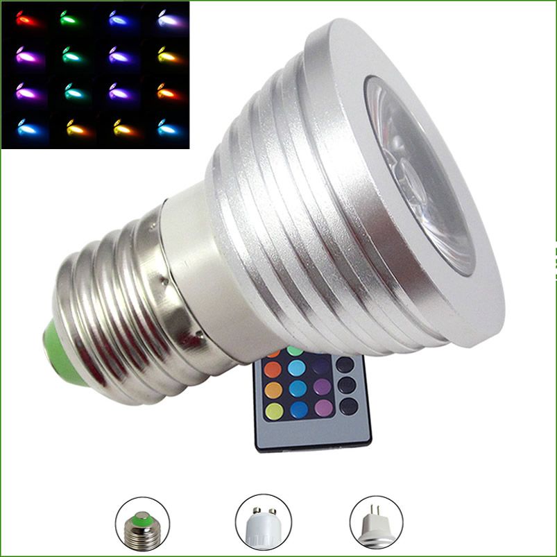 5w Gu10 Mr16 E27 Rgb Led Spotlight Change Lamp Bulb Spot Light Ac110 5w Gu10 Mr16 E27 Rgb Led Spotlight Change Lamp Bulb Spot Light Ac110 245v Party Decoration Holiday Ir Controller Chandelier Bulbs Are