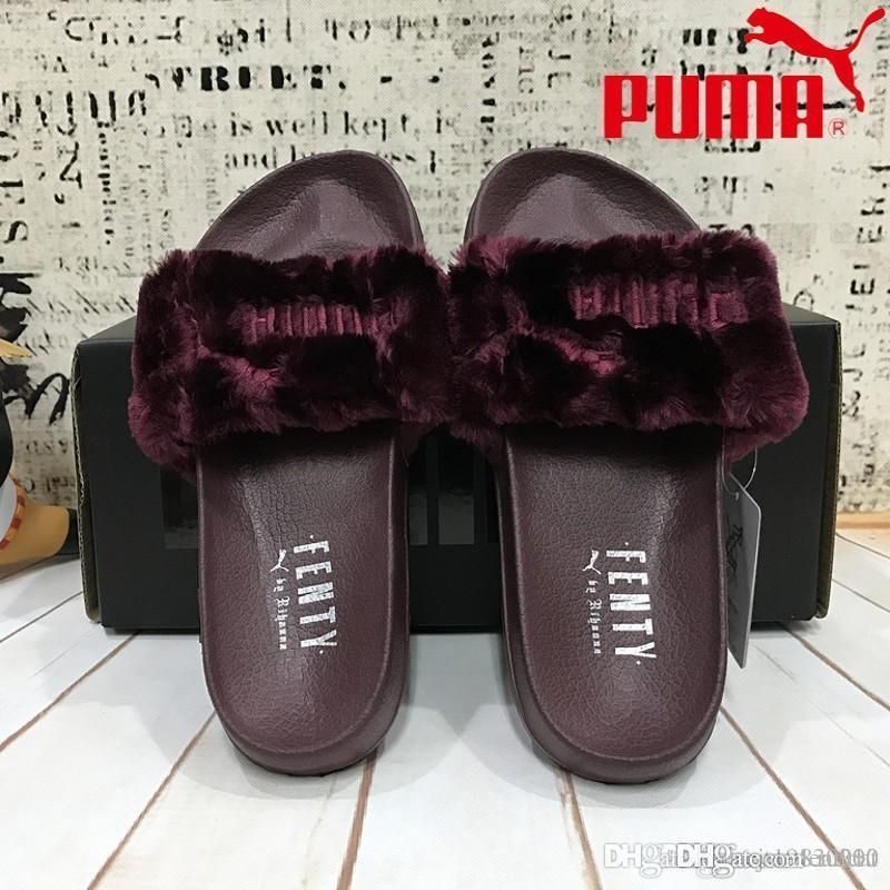puma and fenty slippers