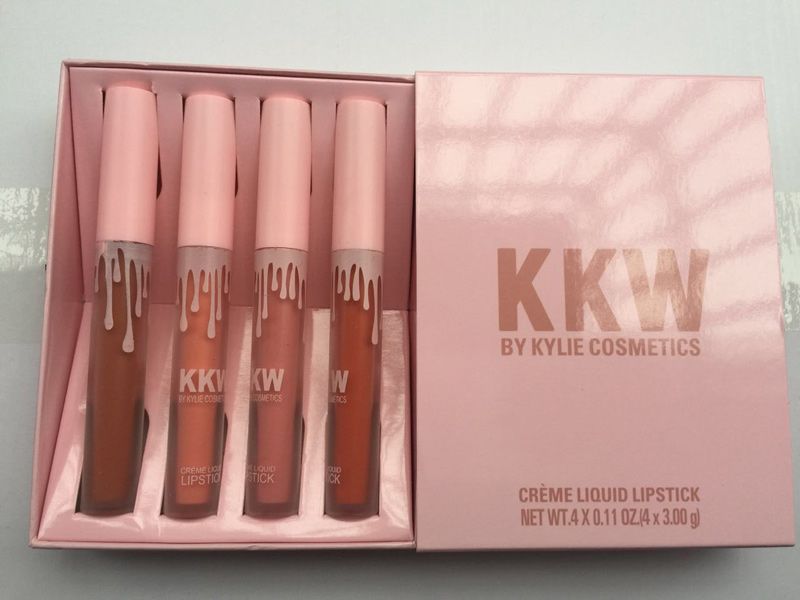 Newest Kylie Jenner KKW Lip Gloss Kit X Kylie Collaboration Set Creme