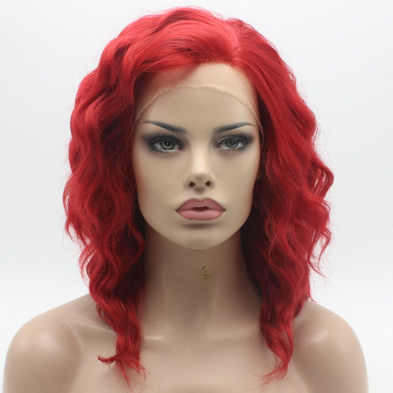 Iwona Hair Natural Wavy Medium Long Red Wig 17#3100 Half ...