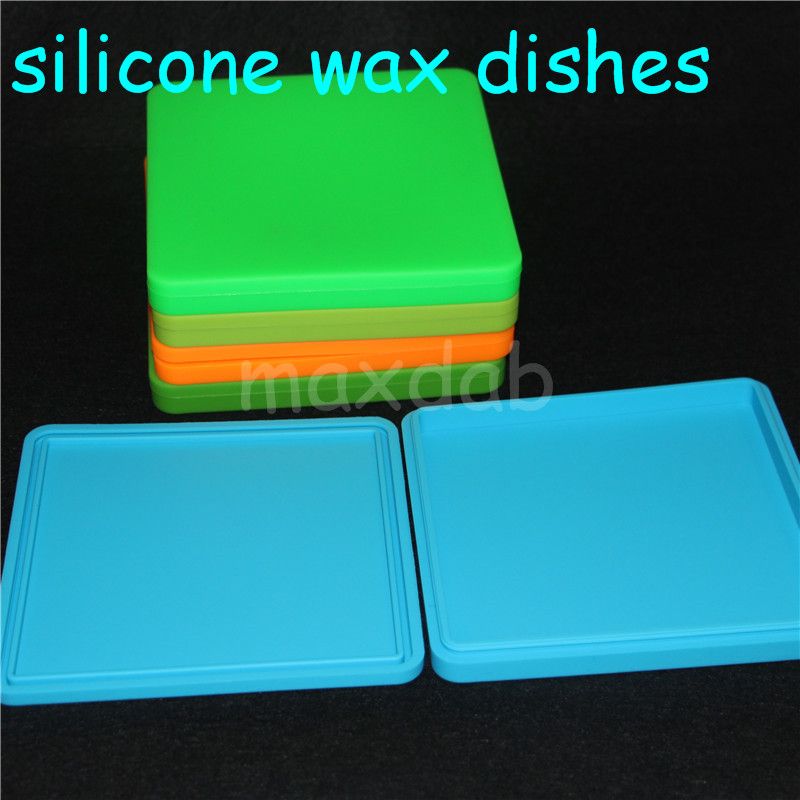 2019 Large Flat Containers Big Silicone Rubber Silicon Storage Box 2019 Large Flat Containers Big Silicone Rubber Silicon Storage Box Square Shape Wax Jars Dab Concentrate Tool Dabber Oil Holder For Vape Dry Herb From