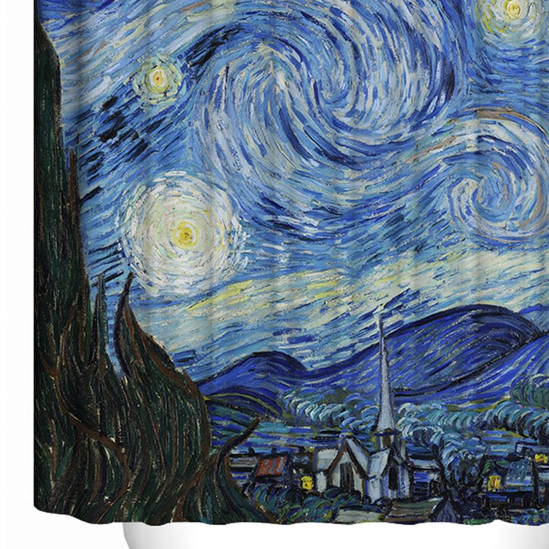 2018 Polyester Shower Curtains Van Gogh Famous Starry Waterproof 2018 Polyester Shower Curtains Van Gogh Famous Starry Waterproof Mildew Thickening Enlarged Edition Multi Function Hot Curtain 30hz J R From