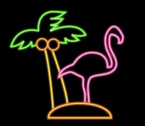 2020 Flamingos Palm Tree Neon Sign Neon Light Beer Bar Pub ...