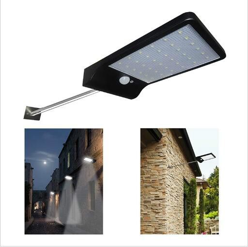 36led Solar Light With Mounting Pole Outdoor Motion Sensor Detector Outdoor Light Linear Best Fixtures White