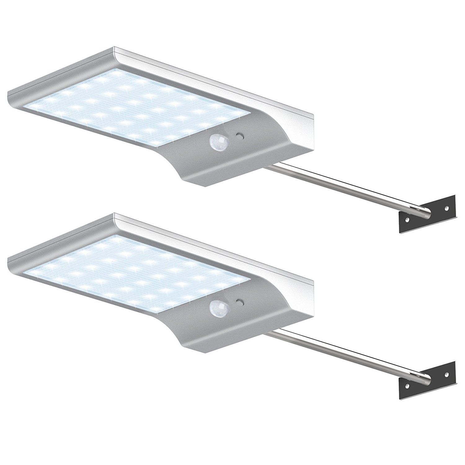 Outdoor Wall Lamps 36 Led Solar Gutter Lights Outdoor Wall Lamps 36 Led Solar Gutter Lights Sconces With Mounting Pole Motion Sensor Detector Light Security Lighting