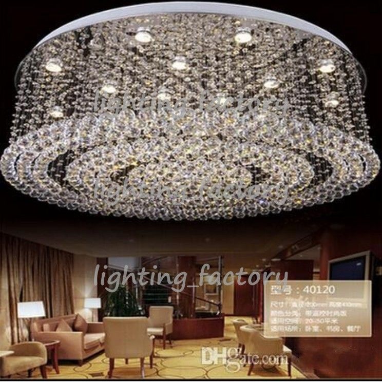 High Quality Large Crystal Chandelier Modern Led Lamp For High Quality Large Crystal Chandelier Modern Led Lamp For Living Room Lighting Fixtures Diameter 80cm Dining Chandeliers