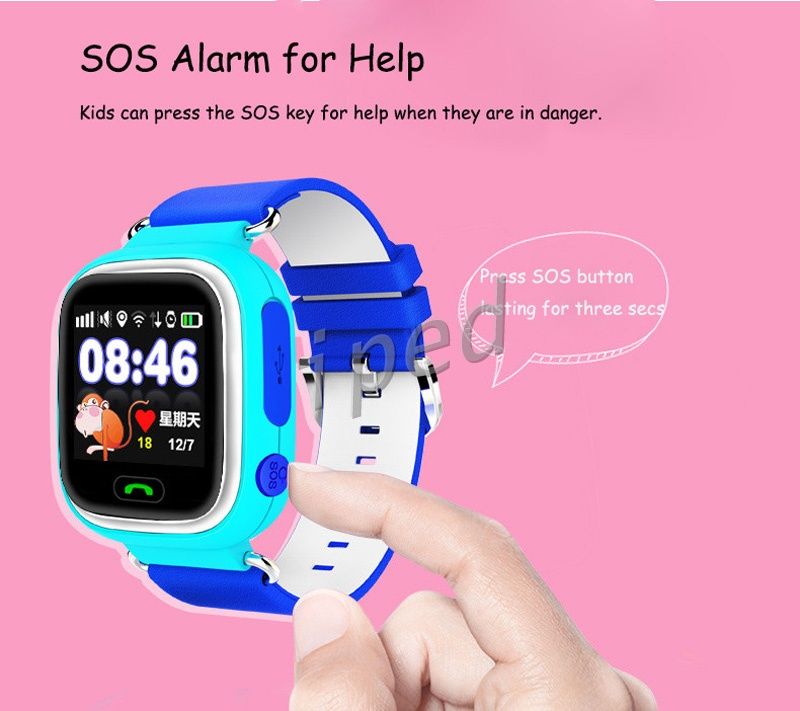 q90 gps kid smart watch