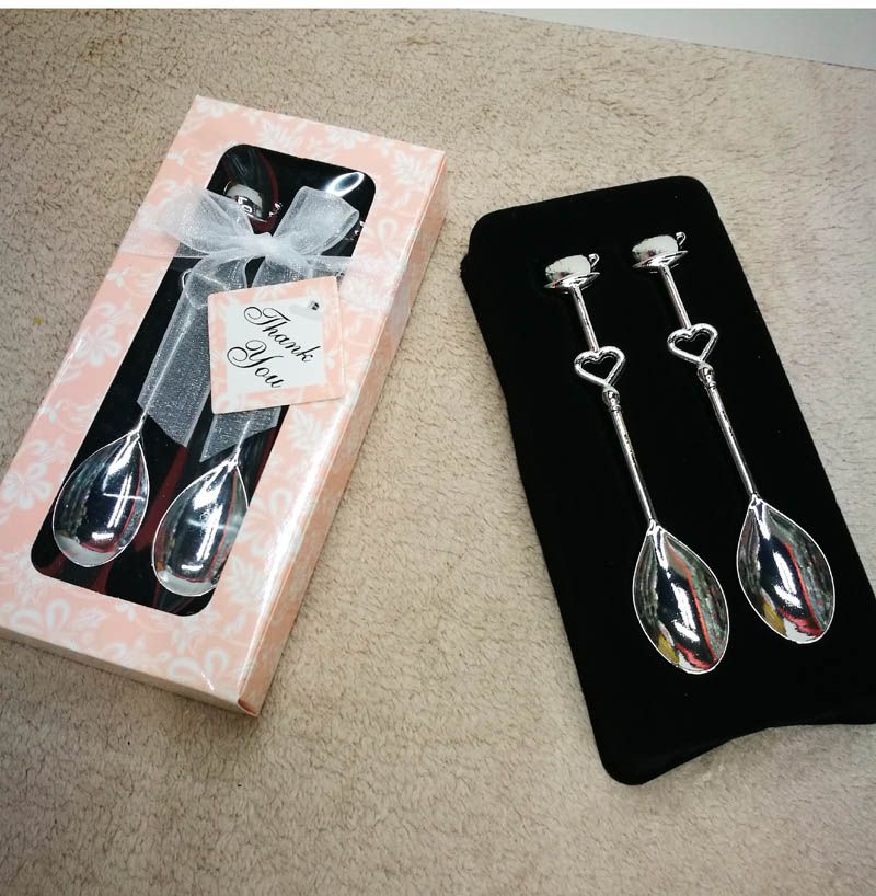 Indian Wedding Return Gifts Silver Love Heart Lovers Spoons Coffee