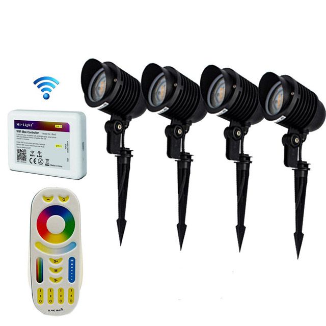 2 4g Wifi Led Garden Lamp Rgbw Cct Outdoor Spotlight Waterproof Ip65 2 4g Wifi Led Garden Lamp Rgbw Cct Outdoor Spotlight Waterproof Ip65 Lawn Light 9w Rf 4 Zone Remote Controller Hub Ce Uk 2019 From Ledsafe