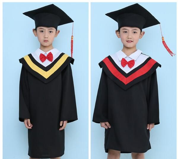 2017 Kids Primary School Graduation Gown With Hat Performance ...