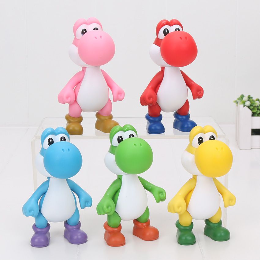 5/" Green YOSHI Action figures Dolls Free SHIPPING Super Mario Bros