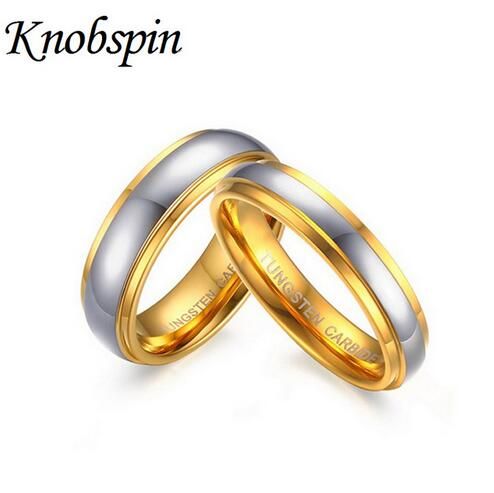 Women//Men Stainless Steel Wedding Rings Rose Gold Plated Jewelry 4MM Size 6-11