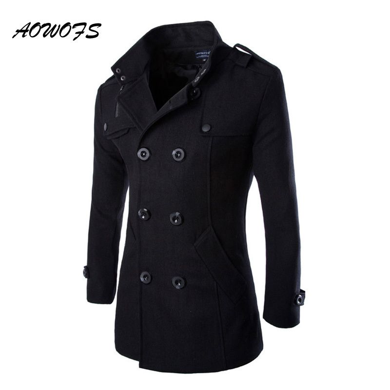 Black Mens Pea Coat | Han Coats