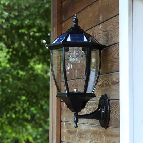 Solar Power Led Wall Lamps Outdoor Lights Super Solar Power Led Wall Lamps Outdoor Lights Super Bright Garden Walll Lamp Warm White Cool Color Light Sensor Functions By