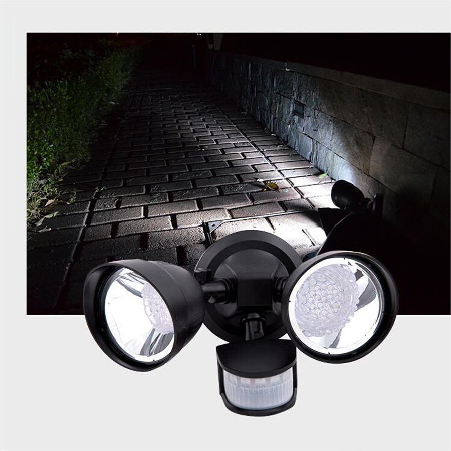 2018 22led Solar Sensor Wall Lamp Pir Led Power Outdoor 2018 22led Solar Sensor Wall Lamp Pir Led Power Outdoor Waterproof Light Garden Yard Double Head Landscape Flood Lights From Ok360