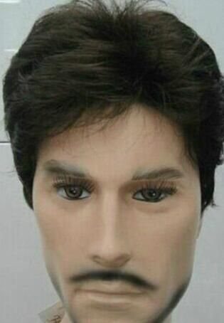 Hair Handsome Men S Short Straight Wig Black Toupee Really