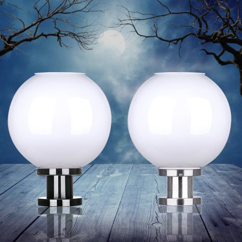 Whole Plastic Aluminum Base Acrylic Solar Fence Post Cap Whole Plastic Aluminum Base Acrylic Solar Fence Post Cap Light Globe Pillar Outdoor Wall Lamp Spl 03 And Shade