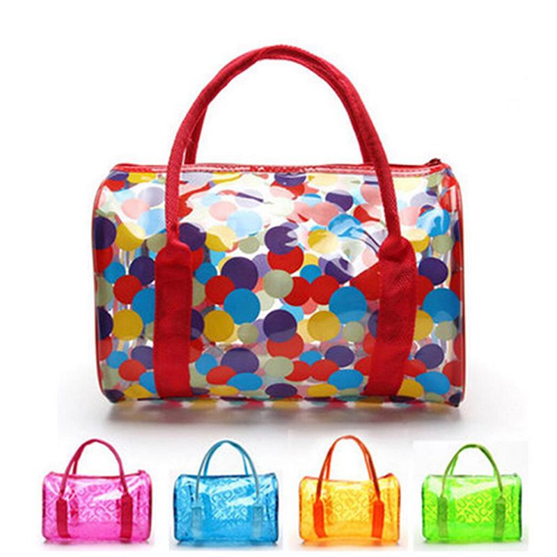 Summer Jelly Waterproof Handbags PVC Transparent Bags For Women Clear