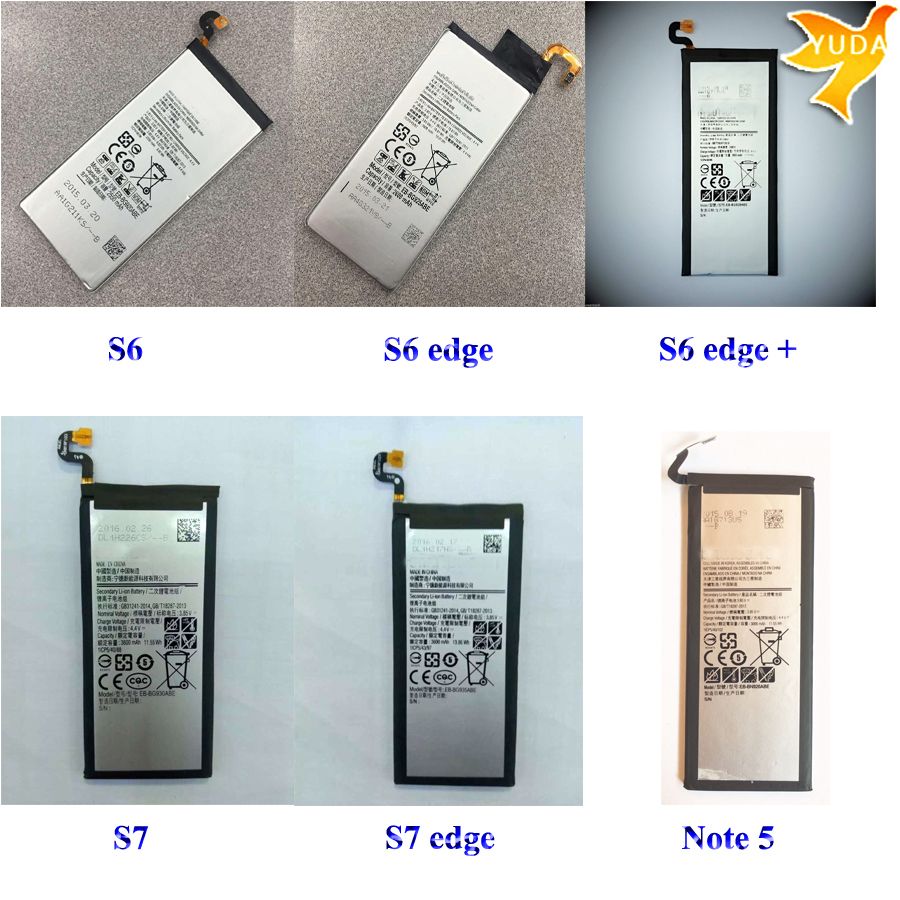 mobile phone batteries for samsung galaxy s6 s6 edge plus s7 s7 edge s6 edge plus battery size