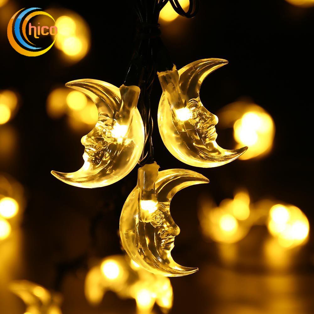 Led Christmas Lights Led Solar String Lights Moon Light String 6m 30 Leds Solar Power Outdoor Waterproof For Garden String Bulb Lights String Light Bulbs
