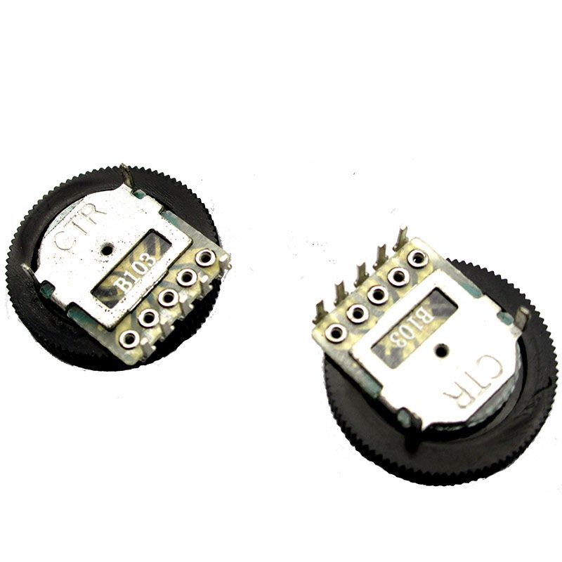 Uxcell B103 10K Ohm 5-Pin Dual Linear Dial Wheel Potentiometer 16mmx3 mm 15Pcs a15060500ux0368 Uxcell B103 10K Ohm 5-Pin Dual Linear Dial Wheel Potentiometer 16mmx3 mm 15Pcs a15060500ux0368