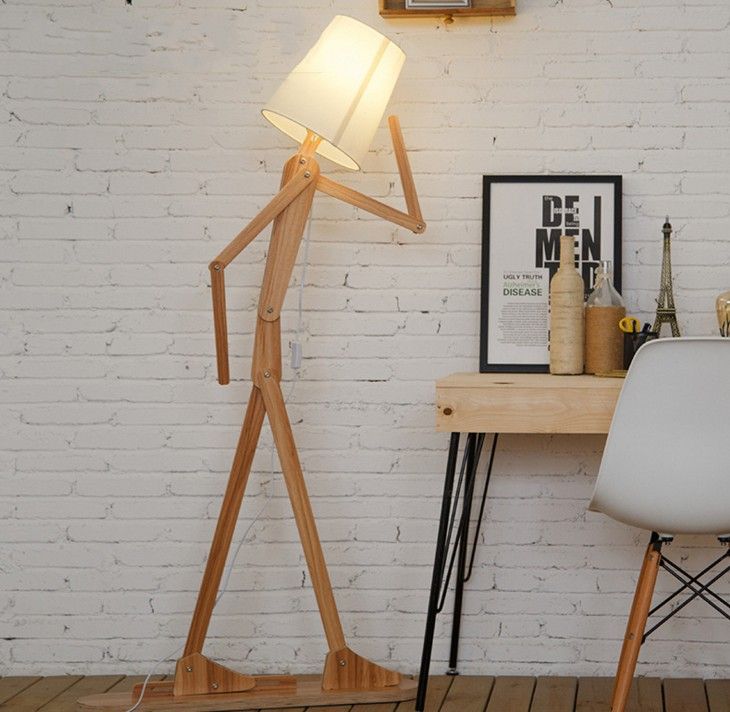 2018 Ems Rustic Wooden People Floor Lamp Linen Lampshades Classical 2018 Ems Rustic Wooden People Floor Lamp Linen Lampshades Classical Light Llfa From Meilibaode2008 364 71 Dhgate Com