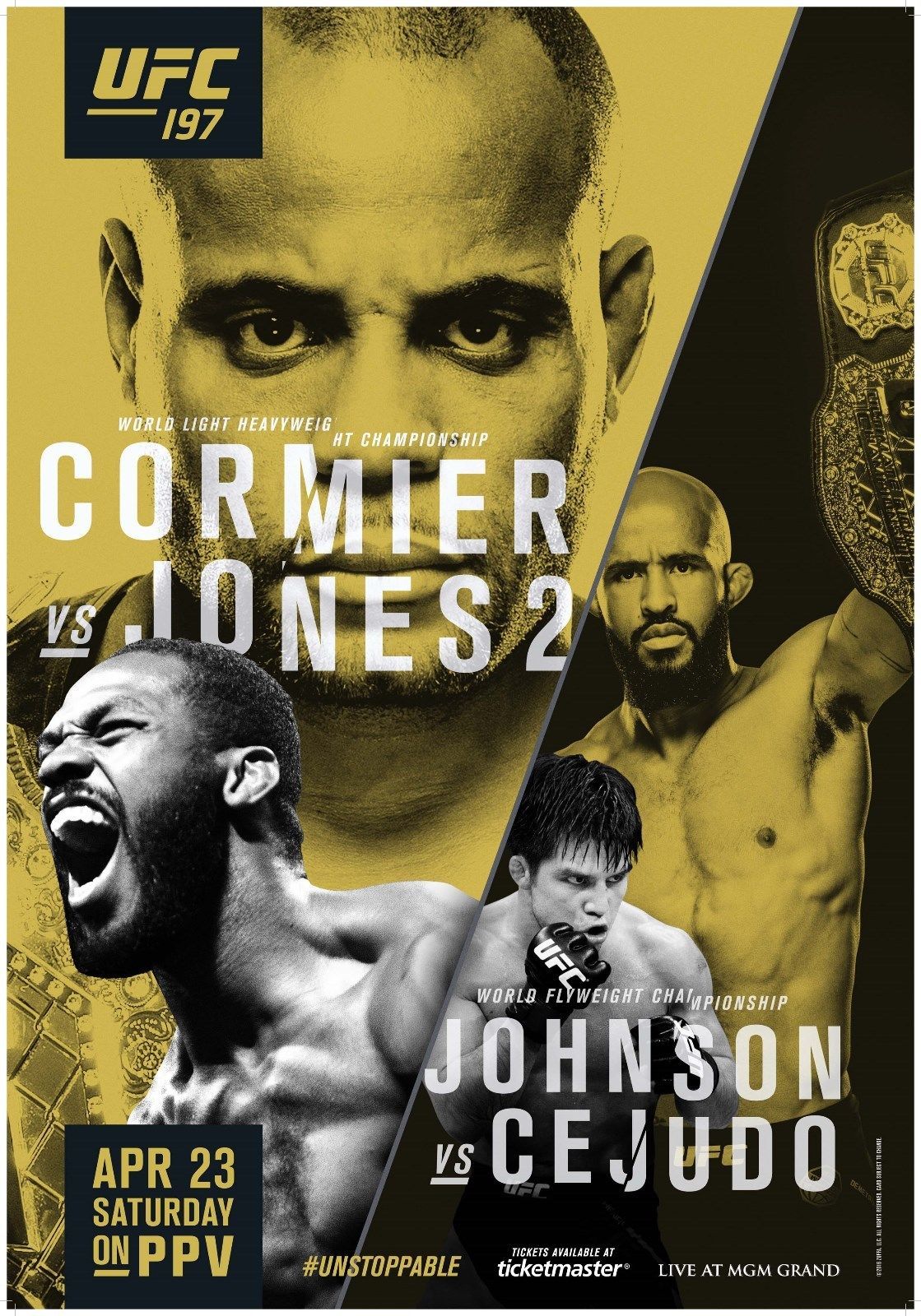 2019 DANIEL CORMIER V JON JONES UFC 197 MMA PROMO Art Silk Poster Home Wall Poster ...1119 x 1600