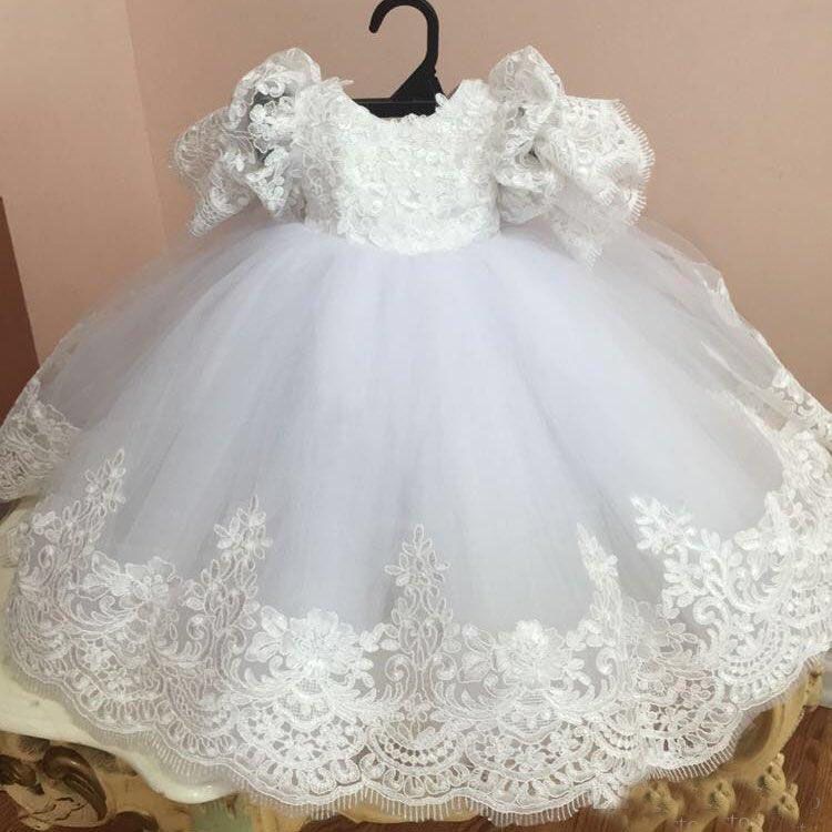 tulle christening gown