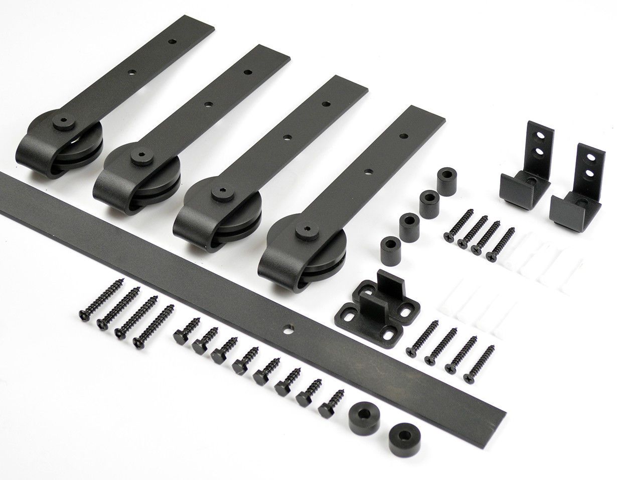 2021 Kinmade YM 23 Mini Double Barn Door Hardware Flat Track